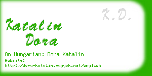 katalin dora business card